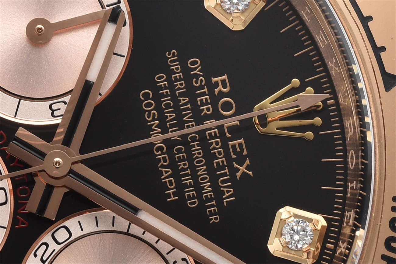 Clean Factory Rolex Daytona 126505 Diamond Dial Replica - Rose Gold (4131 Movement)