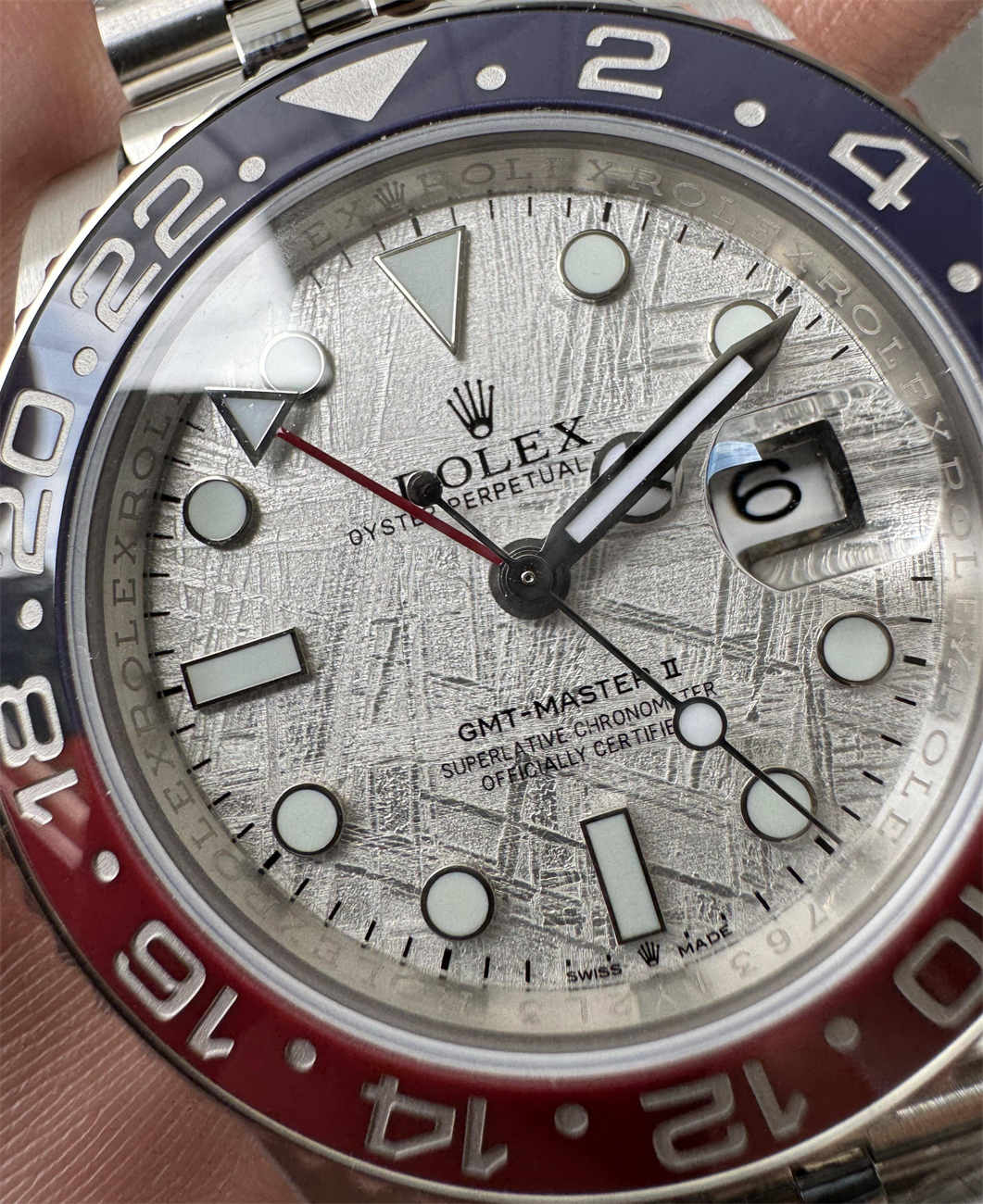 Rolex GMT-Master II 126719BLRO Meteorite Dial Replica – V3 Pepsi Bezel 40mm
