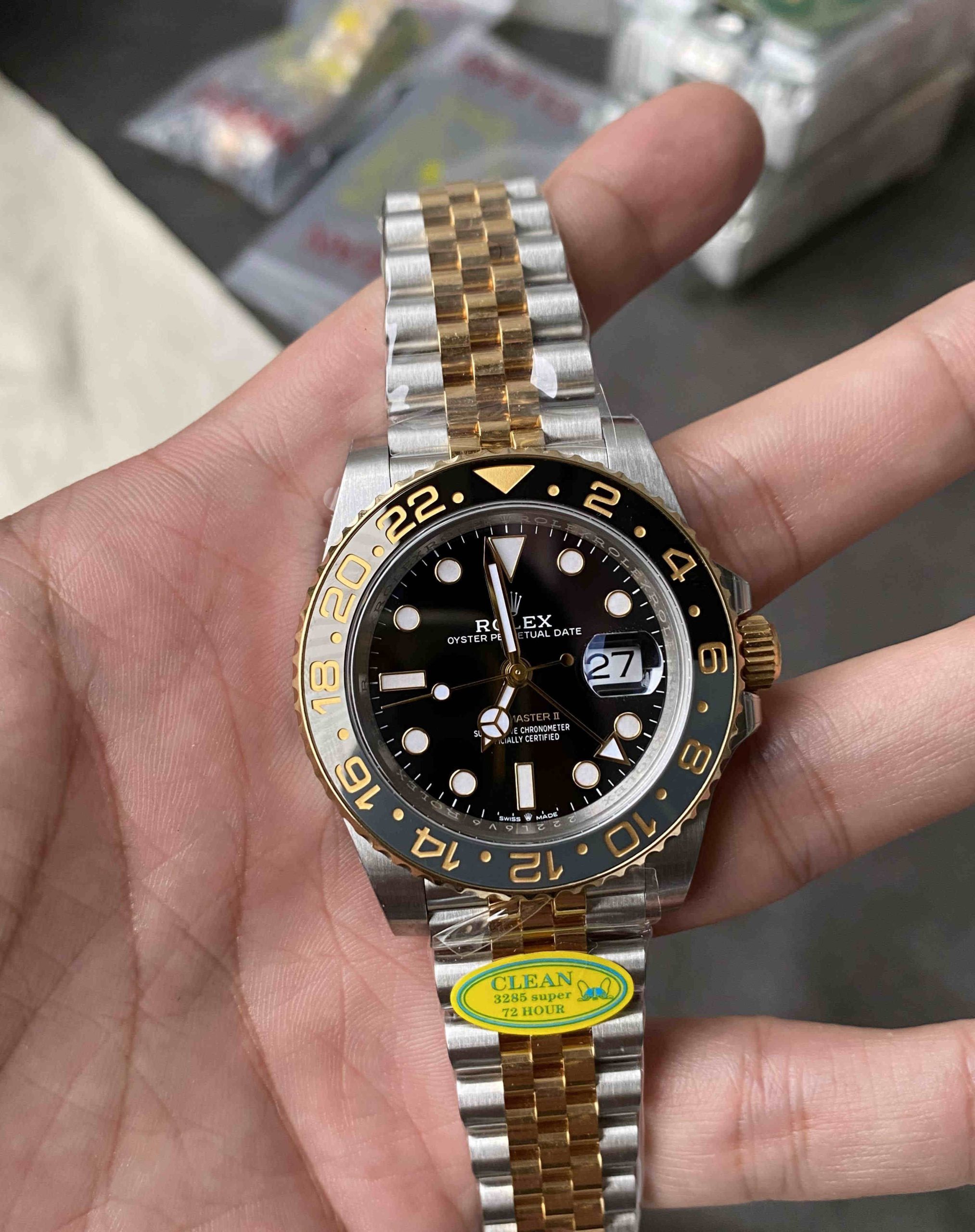 Clean Factory 126713GRNR Two-Tone GMT-Master II Replica Watch