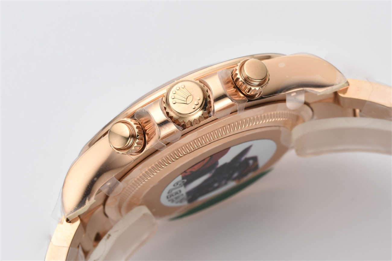 Clean Factory Rolex Daytona 126505 Diamond Dial Replica - Rose Gold (4131 Movement)