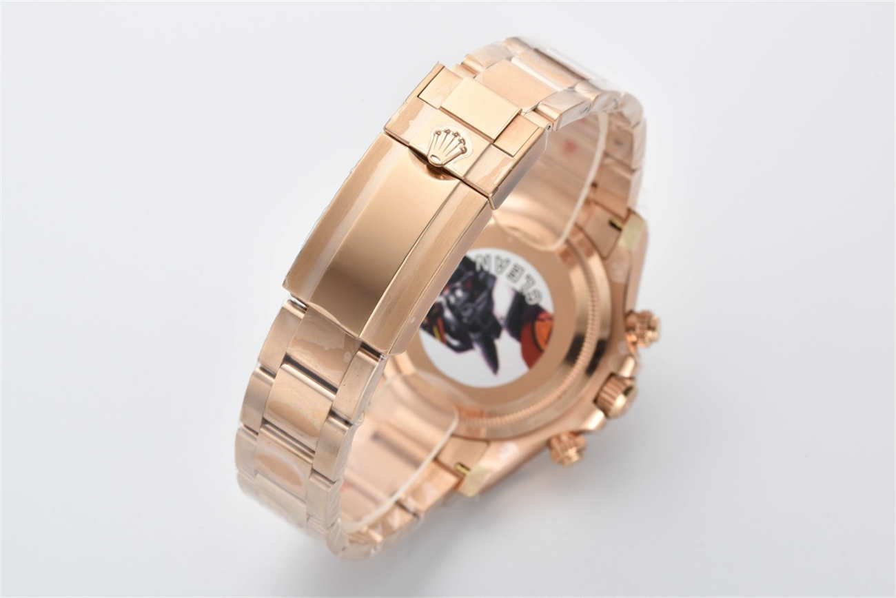 Rolex Daytona 126505 Rose Gold Replica - Black Dial 1:1 Homage