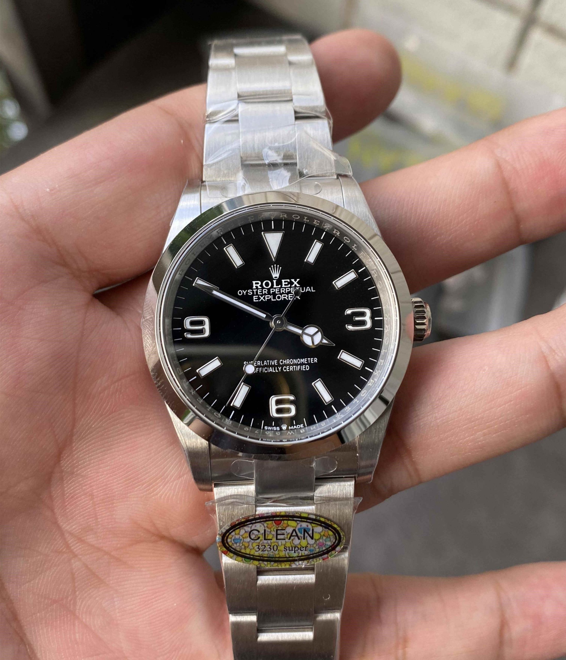 Clean Factory Rolex Explorer I 36mm Black Dial Replica