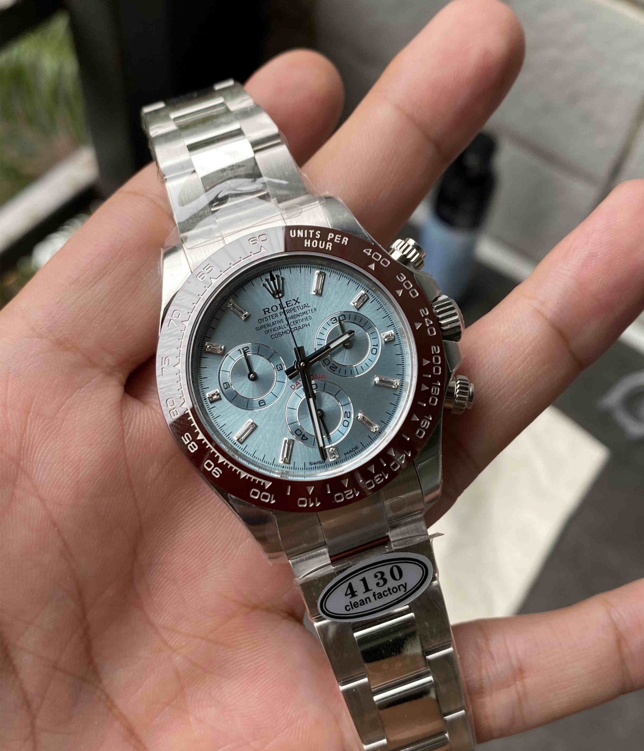 Clean Daytona 126506 Ice Blue – 40mm Platinum Replica